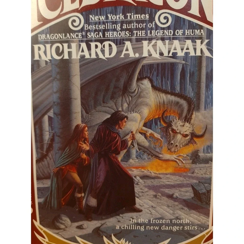 The Dragonrealm: Ice Dragon - Paperback By Knaak, Richard A. First Edition 1989